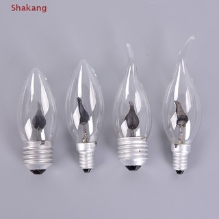 Skk E27 E14 Đèn LED Đốt Hiệu Ứng Lửa Trang Trí Ngọn Lửa Bóng Đèn SKK