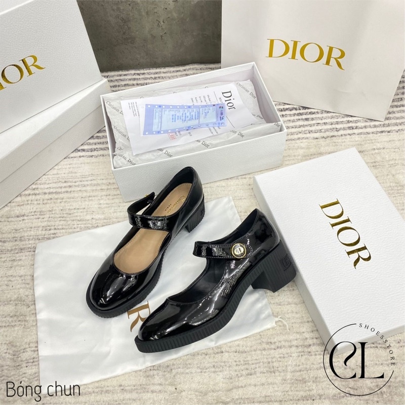 Giày cao gót quai ngang 2 chất da cao cấp 2 loại