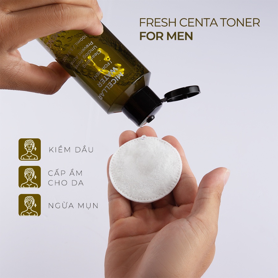 Nước Tẩy Trang Làm Sạch Bã Nhờn, Bụi Bẩn Dành Cho Nam Giới The Menco Micellar Water 100ml