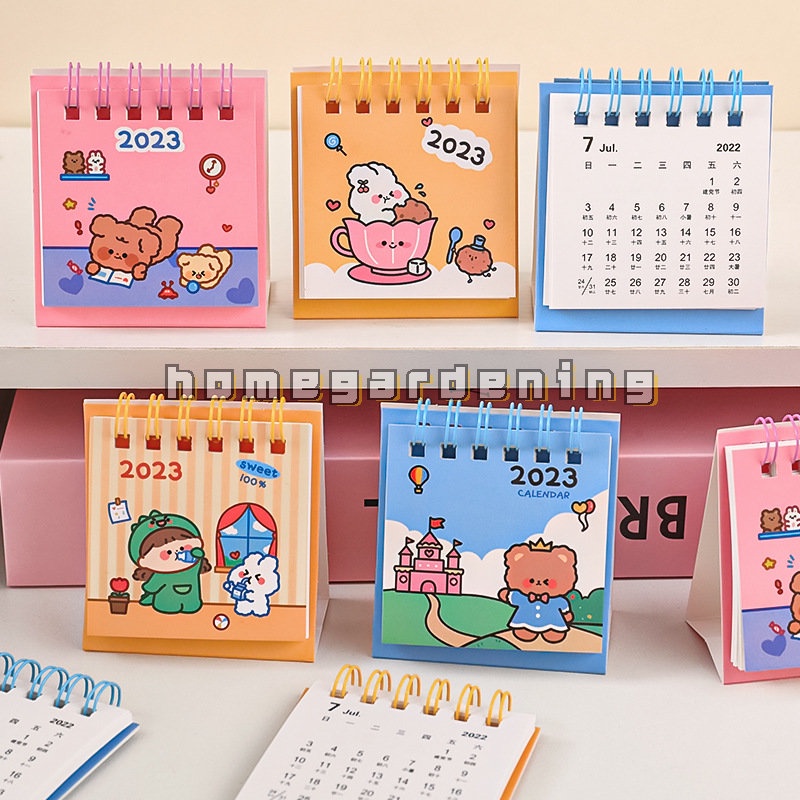 Lịch Để Bàn 365 Mini 2023 Họa Tiết Hoạt Hình Phong Cách Hàn Quốc Dễ Thương Dùng Trang Trí Nhà Cửa / Văn Phòng