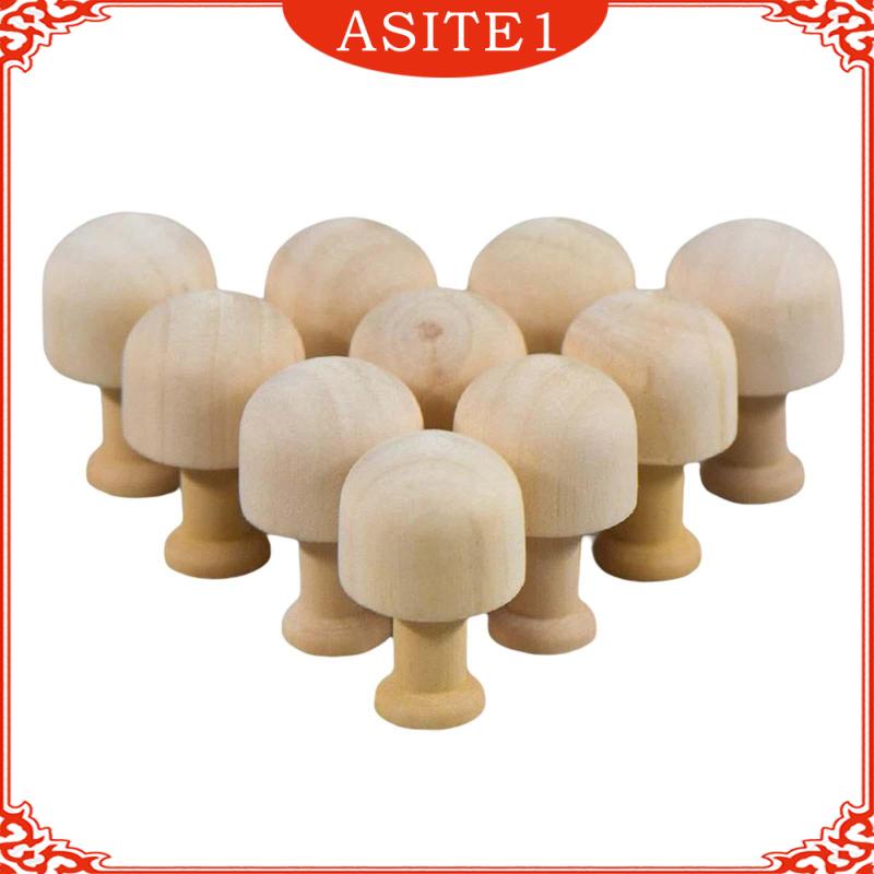 Bộ 10 Búp Bê Gỗ Hình Cây Hạt Dẻ / Người Tuyết / Bắp Ngô Chưa Hoàn Thiện