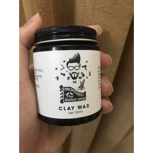 Combo Gôm Sáp Vuốt Tóc VOLCANIC + CLAY WAX Trắng 100gr Tạo Kiểu, Giữ Nếp Cho Tóc. Hàng Chính Hãng
