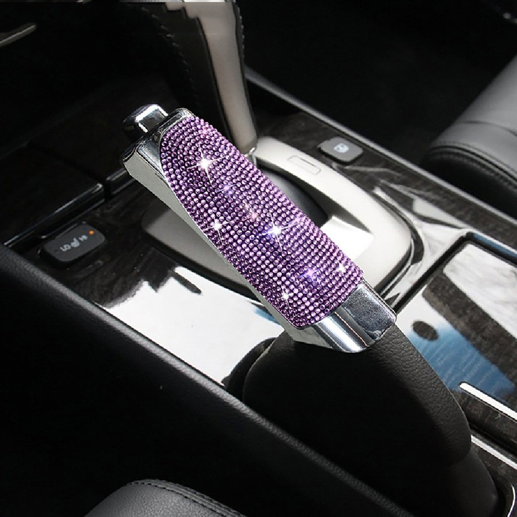 Ốp Phanh Tay Đính Đá - Bọc Phanh Tay Gắn Đá Xe Hơi