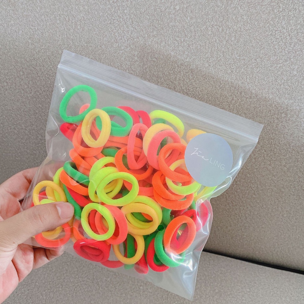 Dây cột tóc cho bé/ thun cột tóc 50 dây nhỏ trẻ em