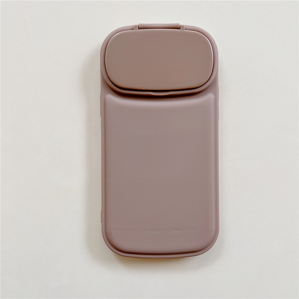 Ốp Điện Thoại Silicone Mềm Trong Suốt Có Gương Trang Điểm Cho iPhone 14 Pro 13 12 11 Pro Max XR XS Max X