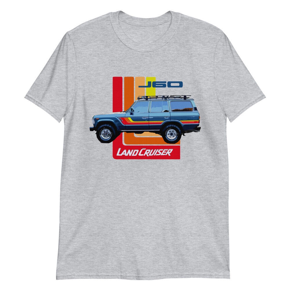 Top Tees 1990 Land Cruiser J60 Retro Truck Áo thun Unisex tay ngắn