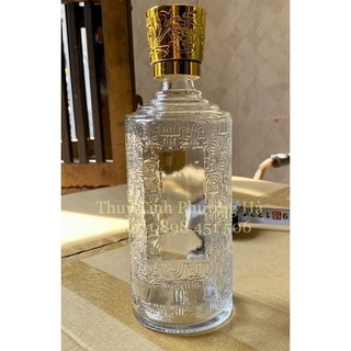 Bình, chai đựng rượu thuỷ tinh đẹp cao cấp 650ml. mẫu am