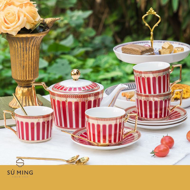 Bộ Ấm Trà Sứ Xương Phong Cách Châu Âu, Đa Dạng Mẫu Mã, Giao Hàng Nhanh.