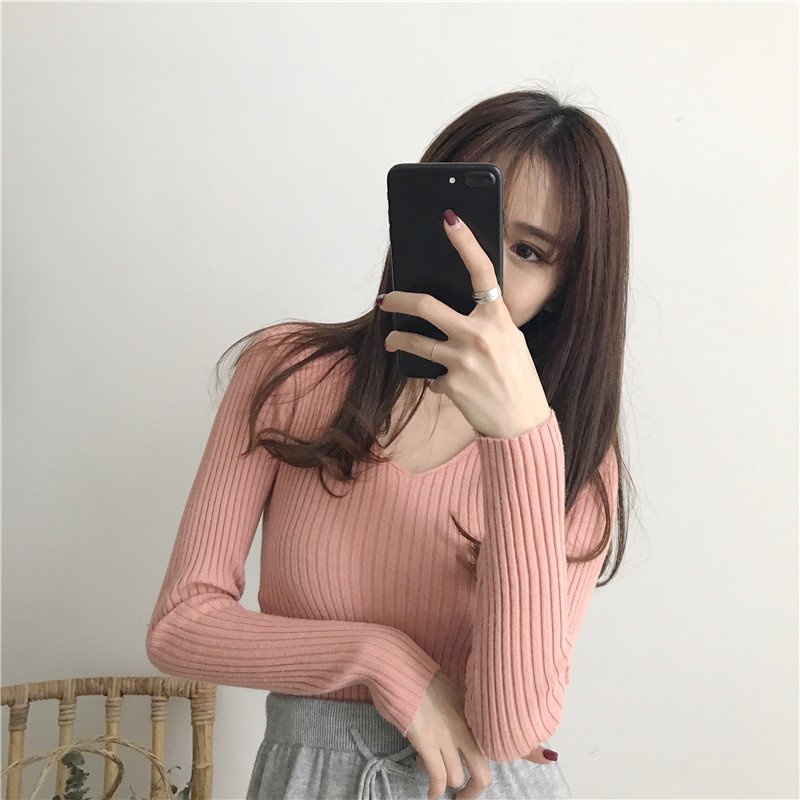 {video + ảnh thật}Áo len nữ cổ thuyền tay dài AL31