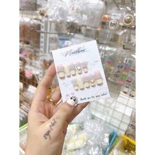 móng giả tim omber