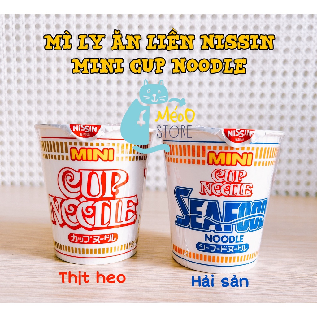Mì ly ăn liền Nissin Mini Cup Noodle Nhật Bản