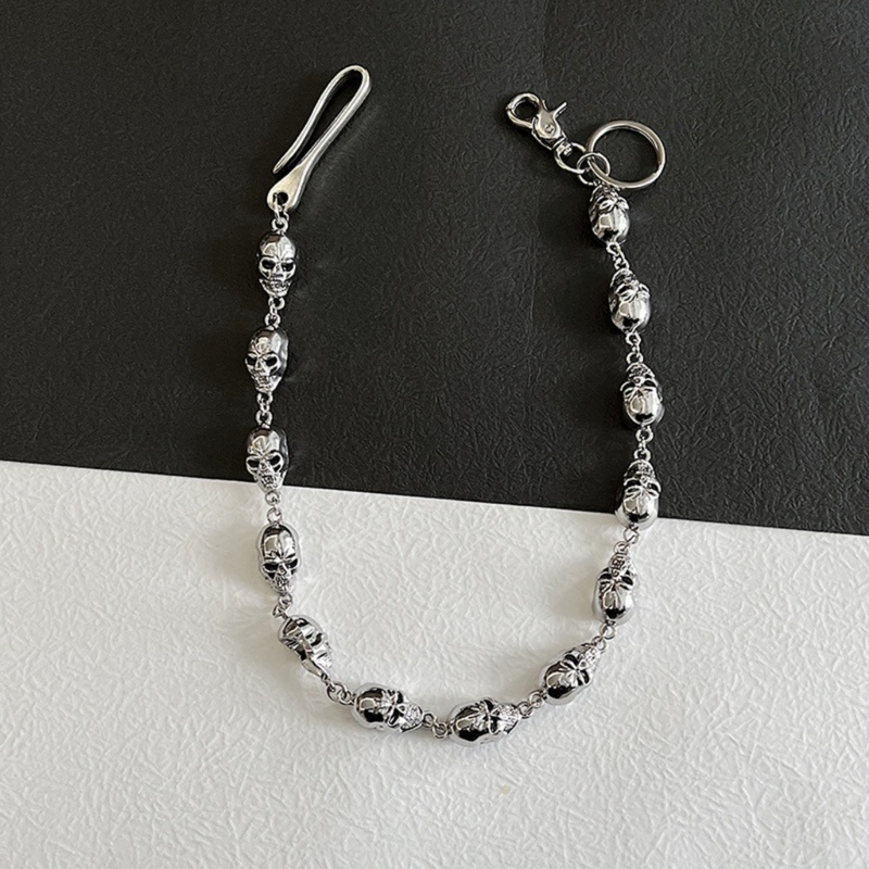 Dây Xích Hình Đầu Lâu Phong Cách Hip Hop Gothic Gắn Ví / Quần Jean