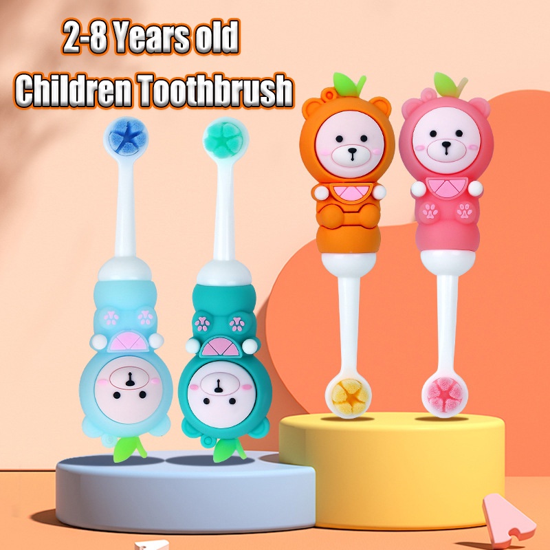 Bàn Chải Đánh Răng Siêu Mềm Hình Gấu Hoạt Hình Dễ Thương Cho Bé gingiva