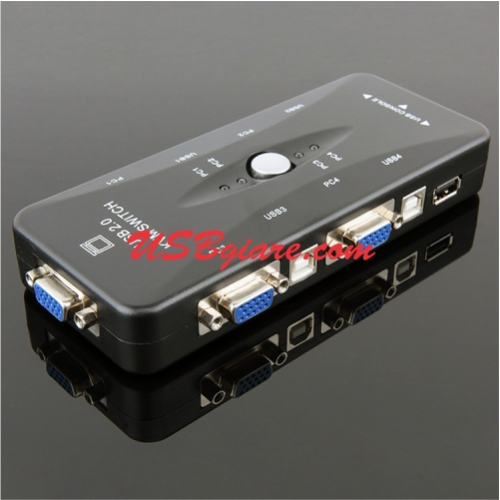 VGA KVM SWITCH USB 4 CỔNG KVM41UA