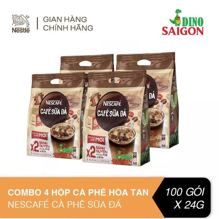 Combo 4 Bịch Cà phê sữa đá hòa tan Nescafé