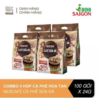 Combo 4 Bịch Cà phê sữa đá hòa tan Nescafé