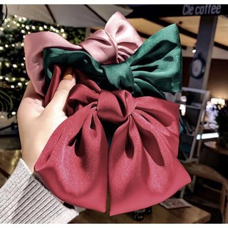 Kẹp nơ siêu to lụa satin đẹp