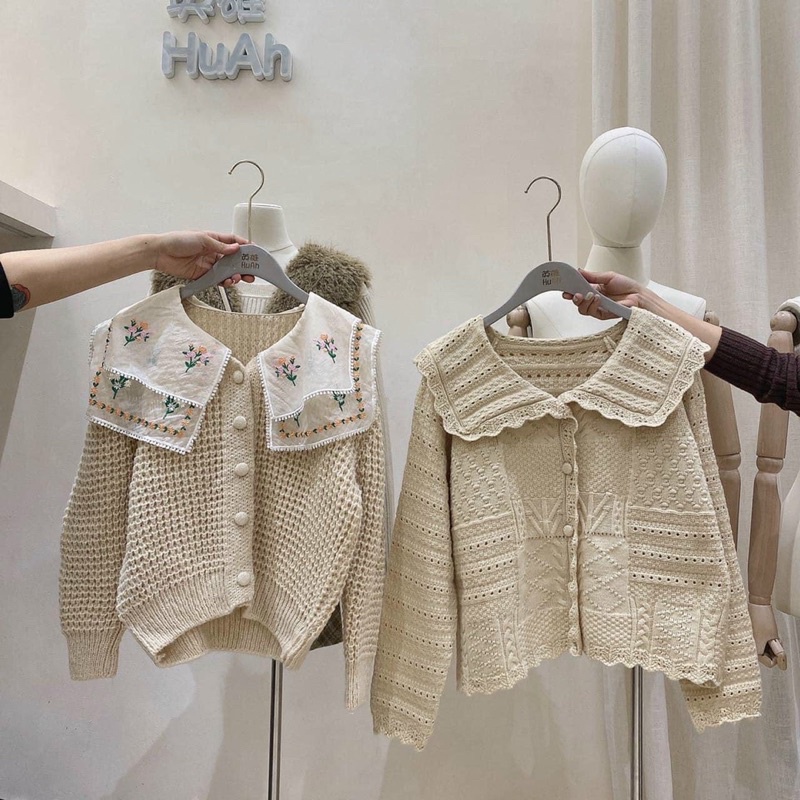 Áo len ren be nhiều mẫu vintage cực xinh hàng QCL1
