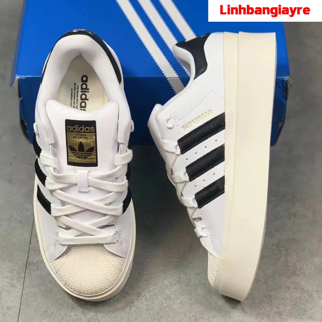 Giày Thể Thao Nam Nữ Das Superstar Tem Vàng Độn Đế 5cm, Đẹp, Êm, Bền, Hàng SC, Bản Trung Quốc