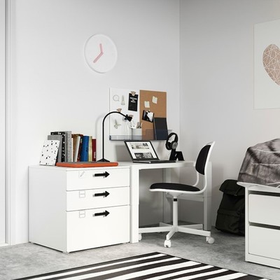 PALU, Tủ lưu trữ 3 ngăn 1 hộc to kèm tay nắm STO_012, 60x57x63cm, tủ gỗ Scandi Home