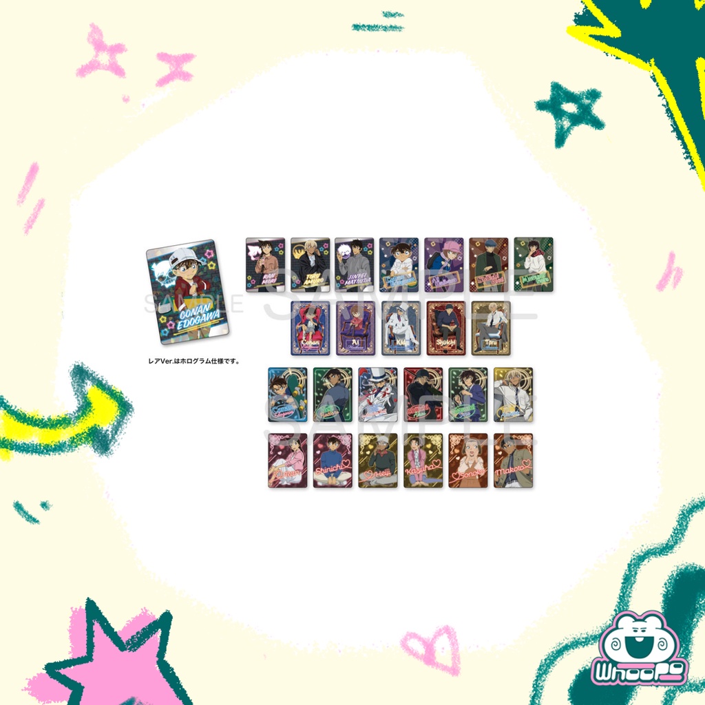 Gói nhân phẩm thẻ neon Conan