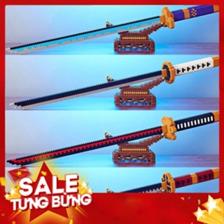 Lego hình Kiếm Nhật Katana 500 chi tiết Có Giá Đỡ, Mô hình sưu tầm đẹp