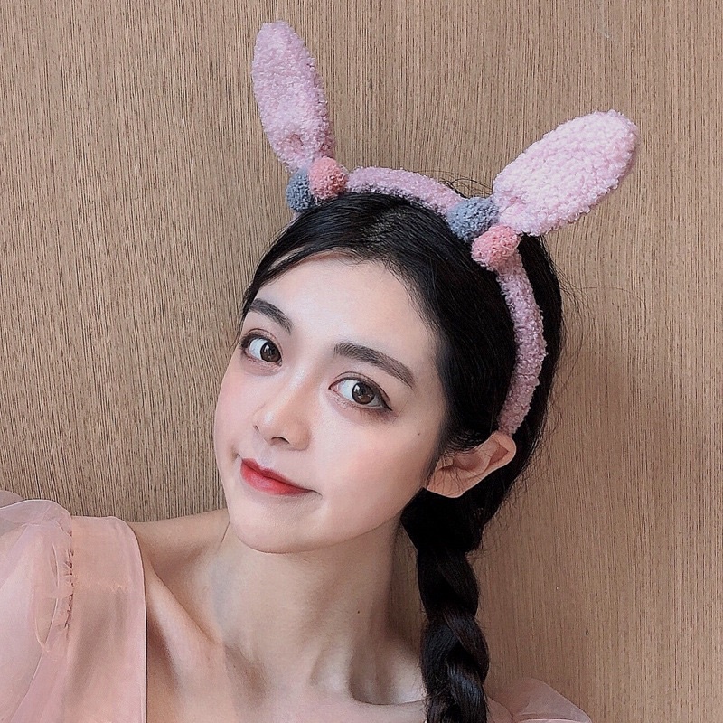CC07 Cài tai thỏ cục bông nhỏ xinh