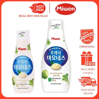 Sốt Mayonnaise Miwon Hàn Quốc Chai 300G -  Làm Từ Trứng Gà Tươi