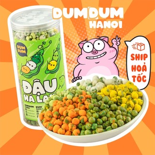 Đậu hà lan 5 vị wasabi phô mai tỏi ớt sữa rau củ 430g DumDum đồ ăn vặt Hà Nội