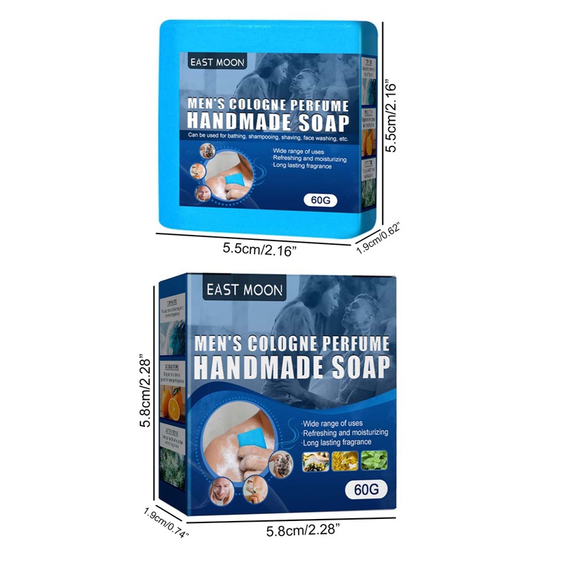 Xà Phòng Nuserw Cologne Kiểm Soát Dầu Dịu Nhẹ Cho Nam