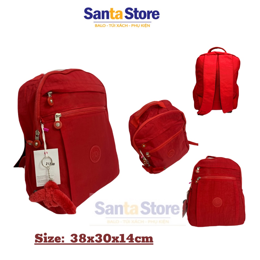 Balo vải dù thời trang nữ Kipling KL2129 đi học cao cấp SANTA STORE  Ulzzang Hàn Quốc nhiều ngăn xinh xắn đựng Laptop