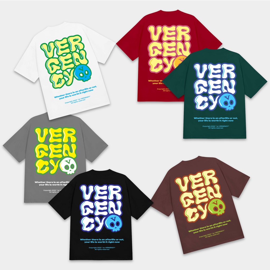 Áo thun nam nữ local brand unisex form rộng tay lỡ Vergency Afterlife/AFT hàng chính hãng 6 màu sắc