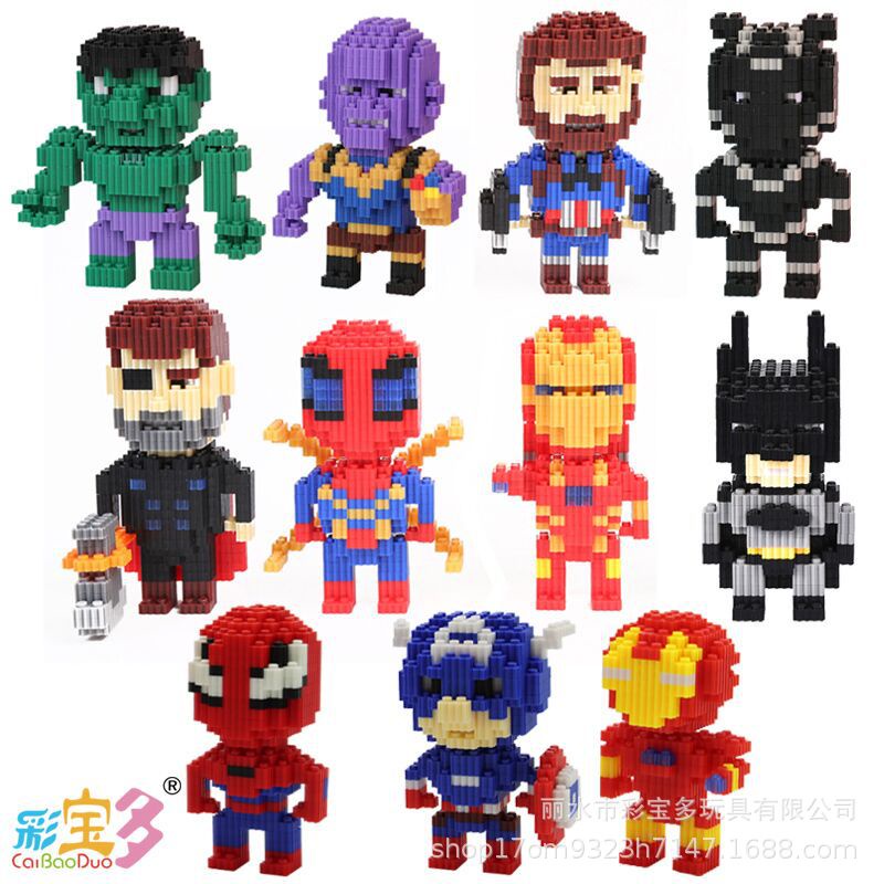 Khối Lego xếp hình nhân vật Anime, Disney hoạt họa dễ thương giúp bé phát triển trí tuệ
