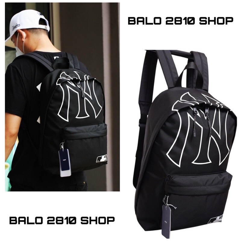 Balo MLB LOGO NY Basic Backpack - Balo Nam Nữ Thể Thao MLB Chất Liệu Vải Canvas Cao Cấp Chống Thấm - Bánh Mì Store