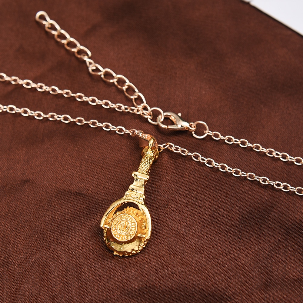 1 Cặp Vòng cổ Kim Loại Mặt Hình Tai Nghe Độc Đáo Thời Trang Unisex