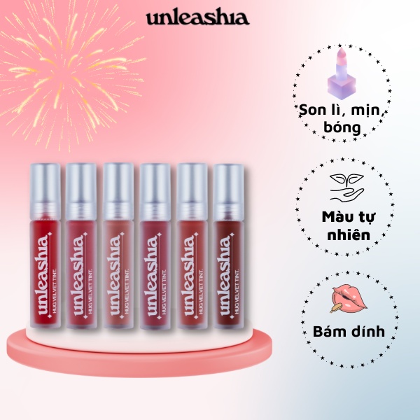 Son Velvet Tint UNLEASHIA siêu lì, lâu trôi, mềm mại êm ái như trong vòng tay ai 4.5g