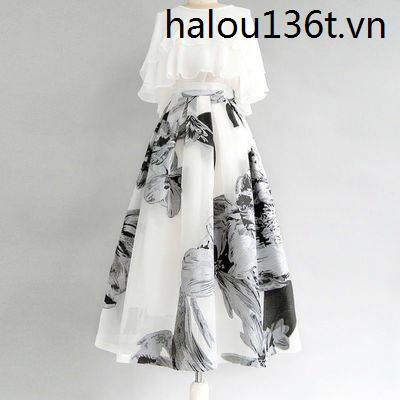 Bộ Áo Sơ Mi Dáng Rộng Phối Chân Váy Cỡ Lớn Thời Trang Mùa Hè 2022 Cho Nữ