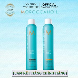 Gôm xịt giữ nếp mạnh moroccanoil finish strong - extra strong 330ml
