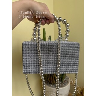 Túi hộp bướm đính đá bling bling ( CÓ SẴN )