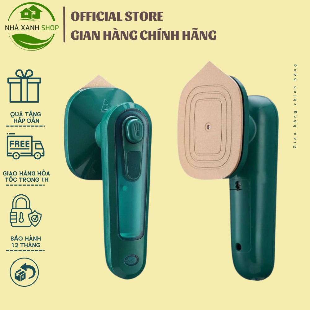 Bàn ủi mini du lịch, bàn là hơi nước cầm tay 33w nhỏ gọn tiện dụng, dễ dàng mang đi, bảo hành 12 tháng