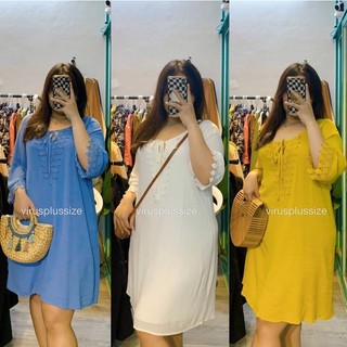Sale outlet - Đầm naif cổ ren bigsize xuất xịn