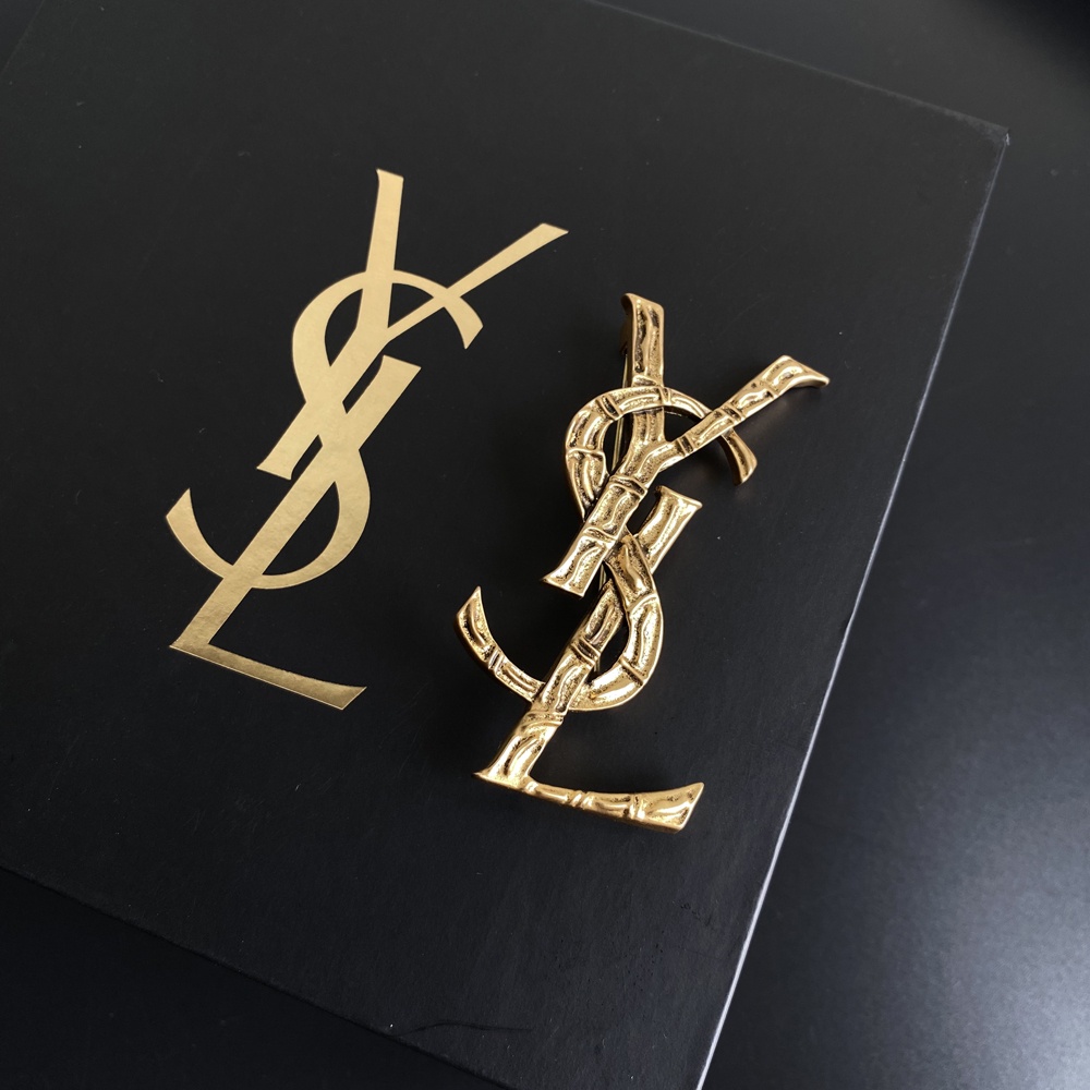 Ysl Ghim Cài Áo Hình Nón Len Thời Trang Cho Nam Nữ