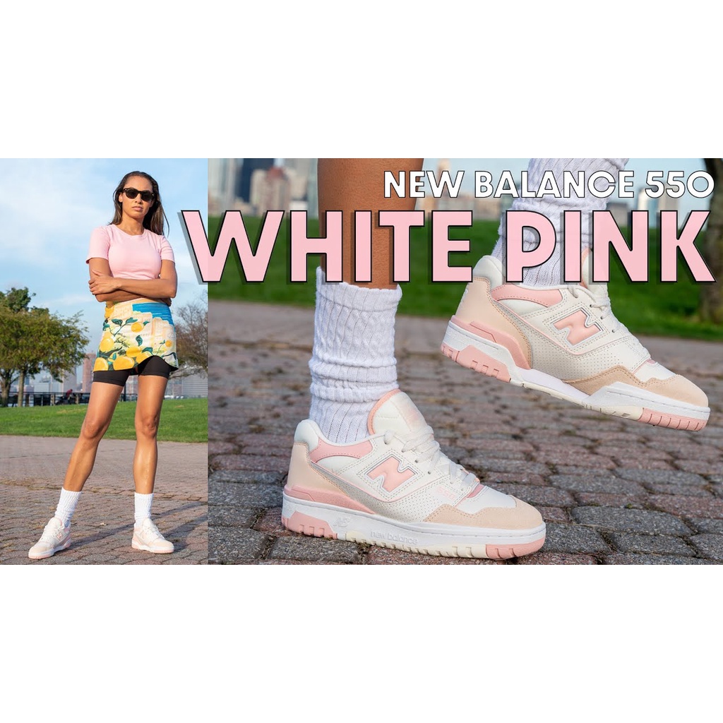 Giày New Balance 550 Chính Hãng 🔴SIMPLE SNEAKER🔴 Giày Sneaker NB 6 Màu Green Pink Grey
