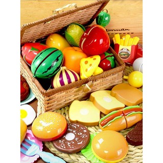 Bộ Đồ Chơi Cắt Trái Cây / Rau Củ Quả / Rau Củ Quả Cỡ Lớn Không Mùi Tiện Dụng Cho Bé