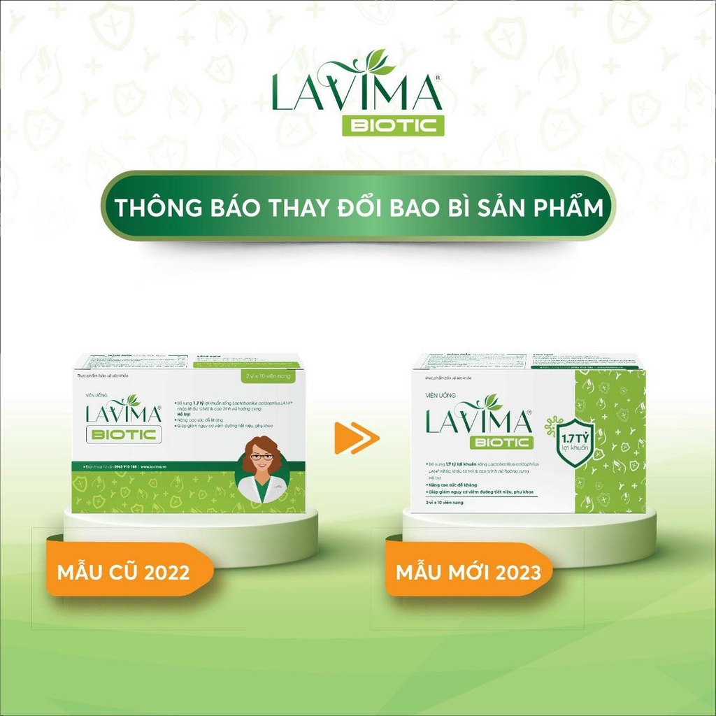 Lavima Biotic men vi sinh viên uống