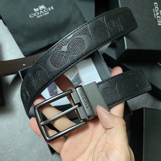 Thắt lưng Coach da vân chữ C full box