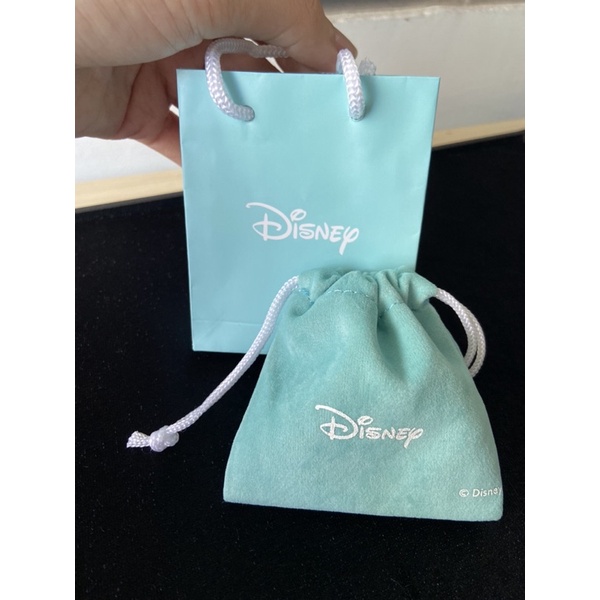 Dây chuyền 2 tầng Disney collab Swarovski mạ vàng hồng 18k