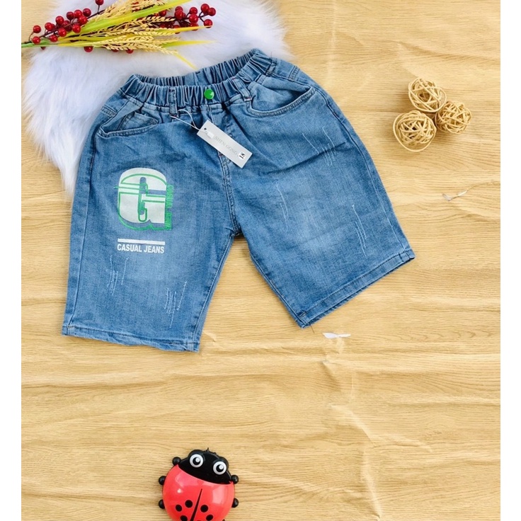 🚜 Quần jean mềm co giãn bé trai từ 32-55kg