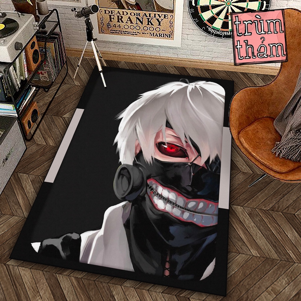 Thảm Trang Trí Kaneki Ken Anime Tokyo Ghoul Decor Góc Học Tập Làm Việc Phòng Ngủ Phòng Khách Văn Phòng