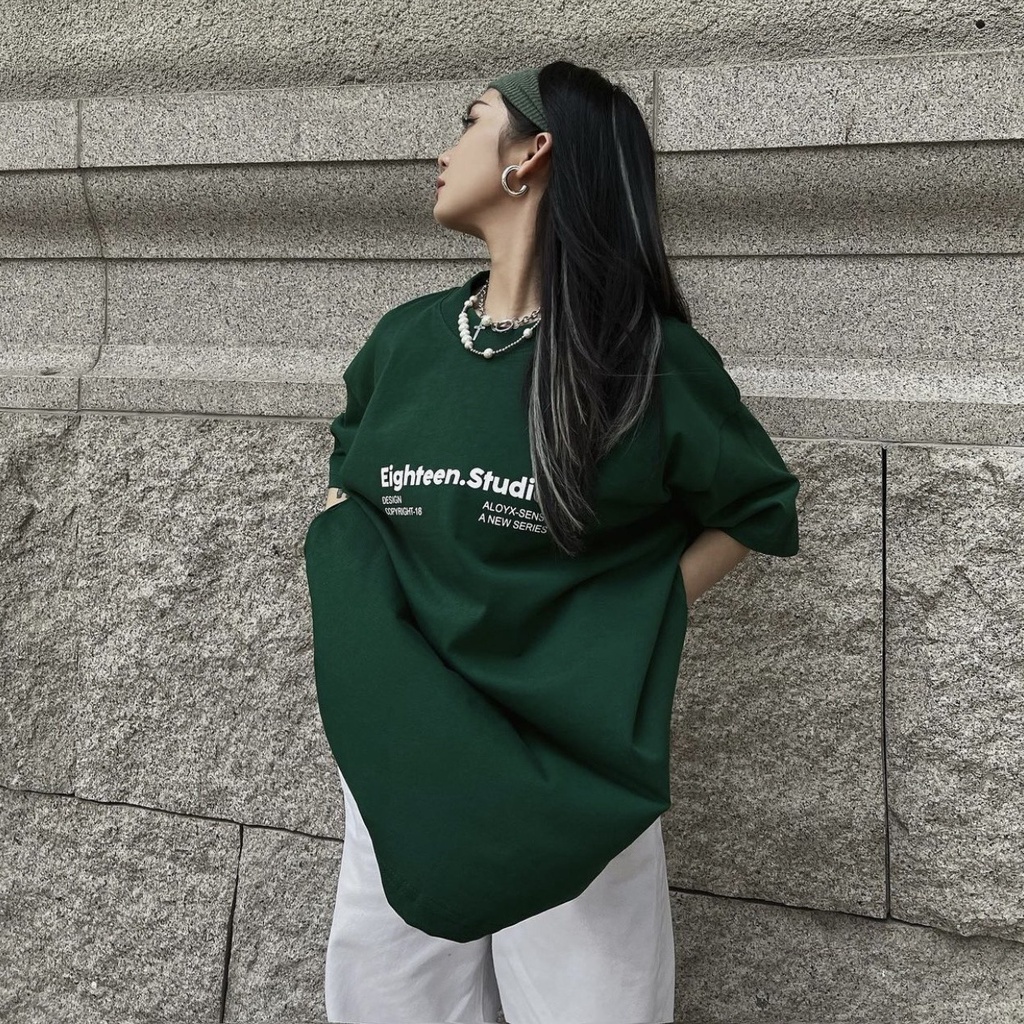 Áo thun nam nữ form rộng EIGHTEEN aothunnn,áo phông unisex tay lỡ basic mùa hè siêu cool